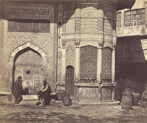The Ancient Fountain by The Old Bridge by Felice Beato
