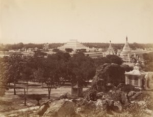 The Incomparable Pagoda from Mandalay Hill by Felice Beato