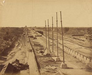 Top of the Wall from Antin Gate Taken Possession of by British and French Troops, October 21, 1860