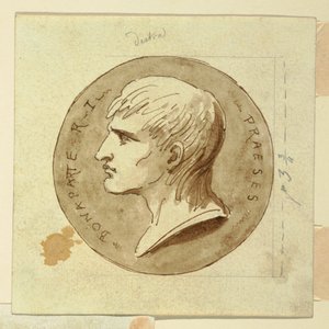A Medal of Napoleon Bonaparte as President of the Italian Republic, Verso; Hebe Gives Immortality to Hercules