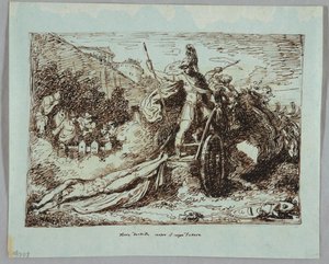 Achilles Drags the Body of Hector by Felice Giani