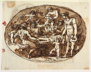 Banquet of the Gods, variant for the Sala di Pranza, Palazzo Guarini, Forli
