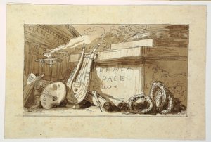 Monument for an Accademia della Pace, 1810-20 by Felice Giani