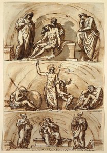 Studies after Lunettes, 1814