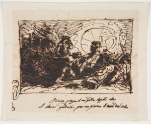 Phaeton Asks Apollo to Drive the Sun Chariot by Felice Giani