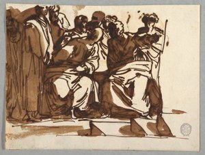 Saint Paul Preaching (after Raphael) by Felice Giani