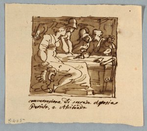 Socrates, Pericles, Alcibiades, Aspasia in Discussion