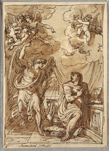The Annunciation, Study after Orazio Samacchini, Forli