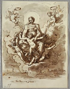 The Madonna and Child in Glory, Study after Dosso Dossi