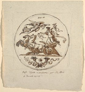 Triumph of Peace, Roundel, for the Aldini Villa at Montmorency by Felice Giani