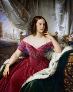 Portrait of Marie Friederike Charlotte von Wurttemberg by Felice Schiavoni