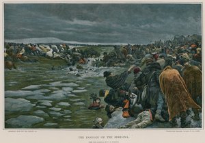 The Passage of the Beresina by Felicien baron de Myrbach Rheinfeld