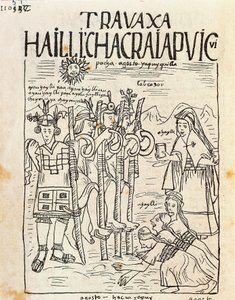 The Beginning of Agricultural Works in August by Felipe Huaman Poma de Ayala
