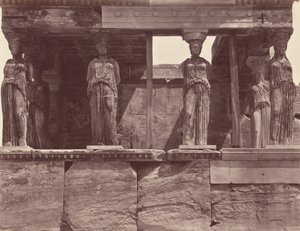 Caryatids of the Erechtheion Temple - Athens by Félix Bonfils