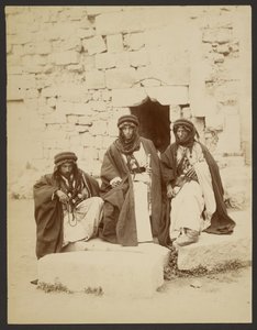 Group of Three Bedouin Sheiks by Félix Bonfils