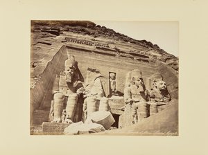 Nubia. Temple of Abu Simbel, Egypt by Félix Bonfils