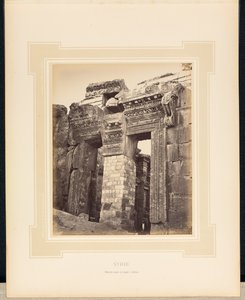 Syria: Gate of the Temple of Jupiter at Baalbek by Félix Bonfils