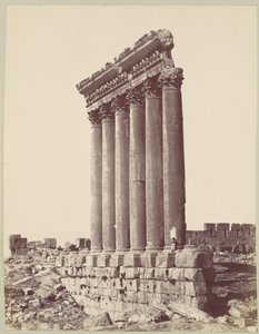 The Temple of the Sun at Baalbec by Félix Bonfils