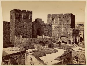 Tower of David, Jerusalem by Félix Bonfils