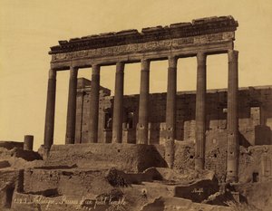 Unattached Colonnade before a Temple in Palmyra, Syria by Félix Bonfils