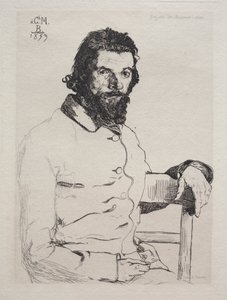 Charles Méryon, 1884 by Felix Bracquemond