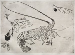 Dinner Service (Rousseau service): Large Lobster with Raised Antenna (no. 21)