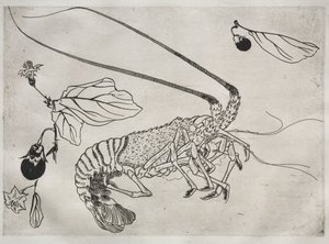 Dinner Service Rousseau Service: Large Lobster with Raised Antenna No. 21