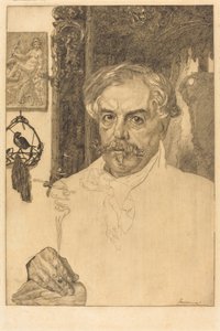 Edmond de Goncourt by Felix Bracquemond