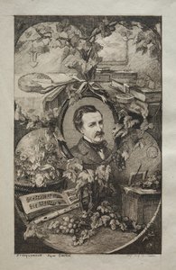 Frontispiece for New Works of Champfleury, The Friends of Nature: Portrait of Champfleury