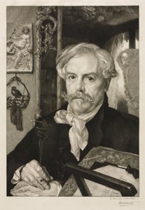 Portrait of Edmond de Goncourt by Felix Bracquemond