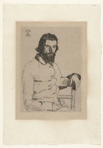 Portrait of Artist Charles Méryon by Felix Bracquemond
