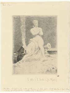 Statue La Résistance by Alexandre Falguière and Soldiers During the Siege of Paris
