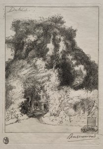 The Garden of the Inn at Dulwich by Felix Bracquemond