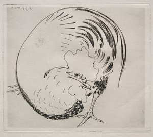 The High-Fired Service: Rooster, c. 1860 by Felix Bracquemond