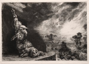 The Large Rabbit by Felix Bracquemond