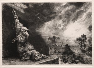 The Large Rabbit by Felix Bracquemond