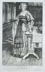 The Maidservant by Felix Bracquemond