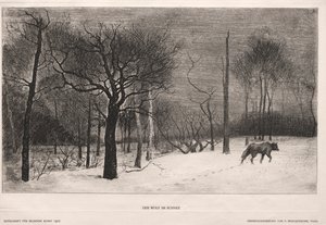 Winter by Felix Bracquemond