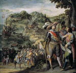 The Capture of Saint Kitts by Don Faderique de Toledo, 1634 by Felix Castello