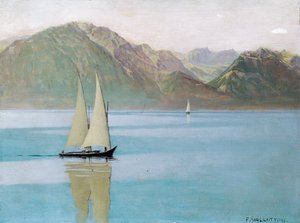Boat on Lake Geneva
