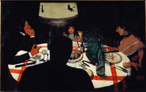 Dinner, lamp effect