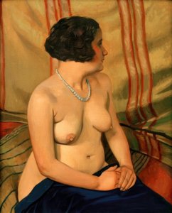 Woman with Blue Necklace