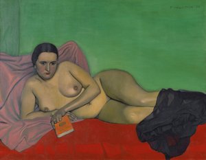 Nude Woman Holding a Book, 1924 by Felix Edouard Vallotton