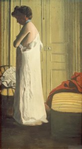 Woman Removing Her Chemise