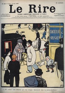 Hey! Coach! Cover of the newspaper Le Rire, June 23, 1898 by Felix Edouard Vallotton