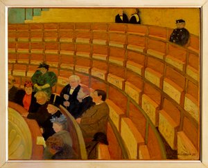 The Third Gallery at the Theatre du Chatelet by Felix Edouard Vallotton