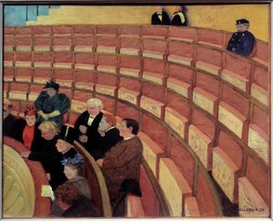 The Third Gallery at the Theatre du Chatelet by Felix Edouard Vallotton