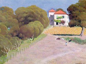 Landscape, The House with the Red Roof
