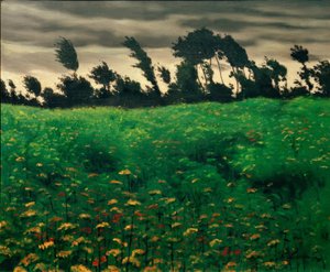 The Flowering Field by Felix Edouard Vallotton