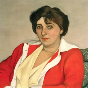 The Red Sweater by Felix Edouard Vallotton